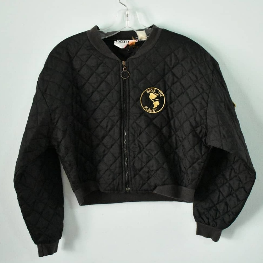 VTG sequin bomber jacket by Folette